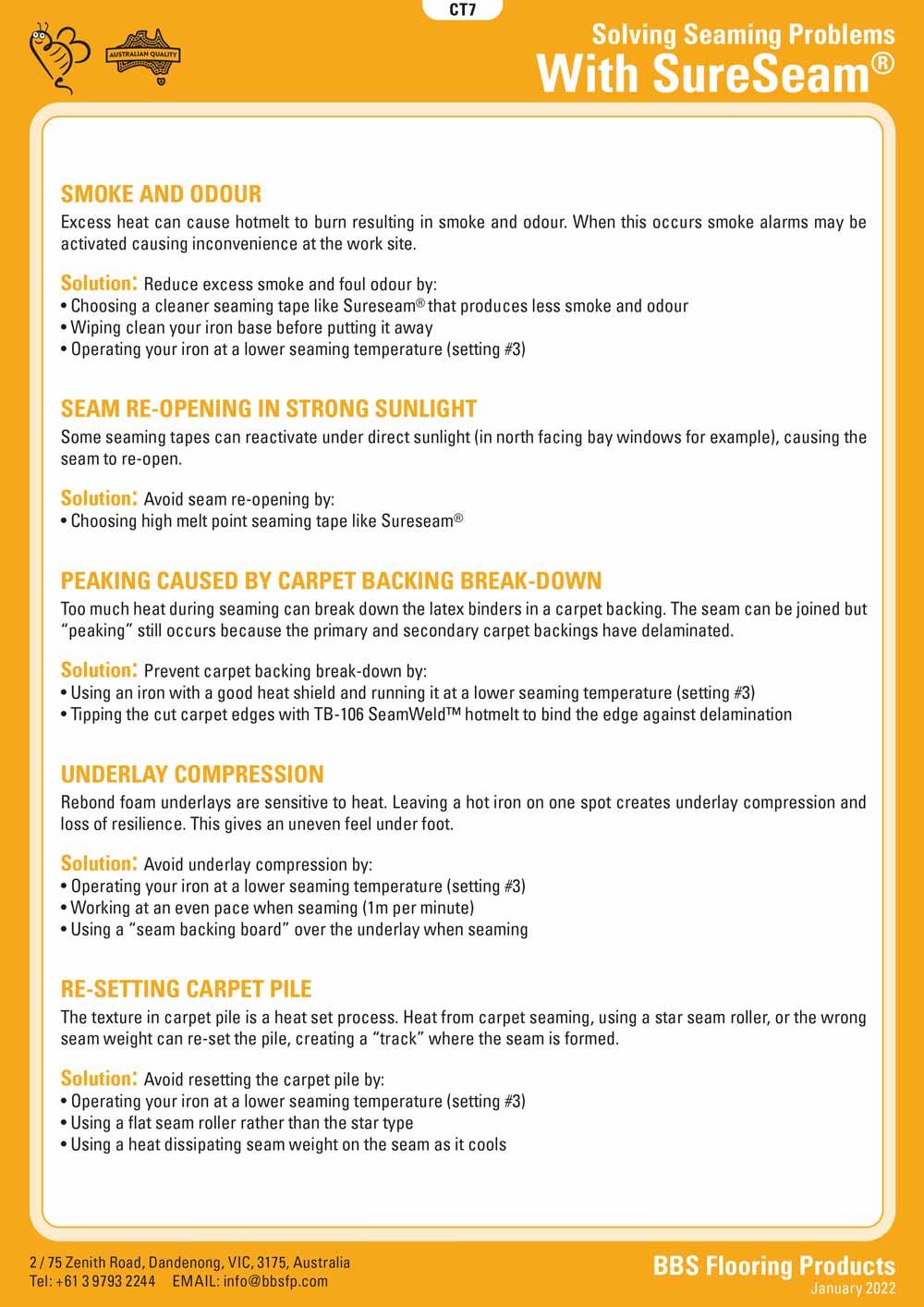Seaming Problems