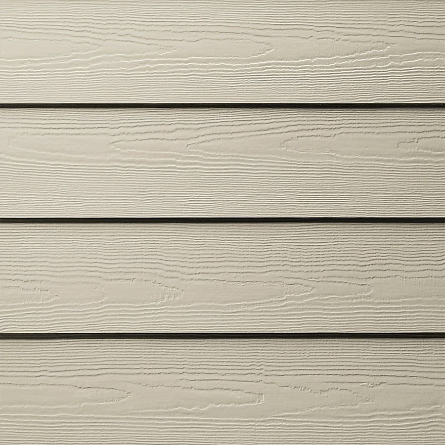Beige horizontal siding with wood grain texture.