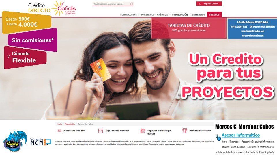 Credito Cofidis en McM Informatica