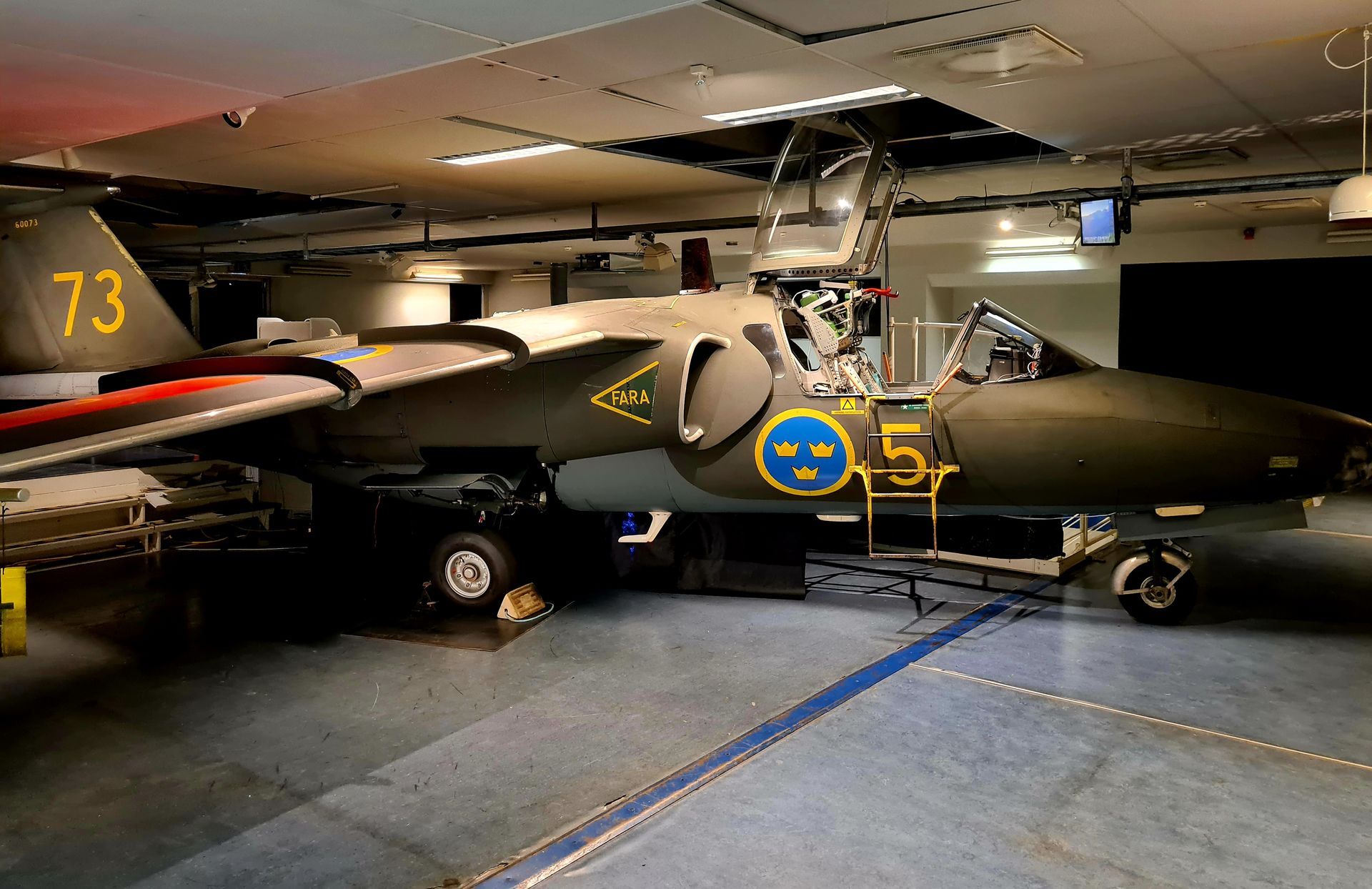 Vår SK60-flygsimulator är en riktig SK60.