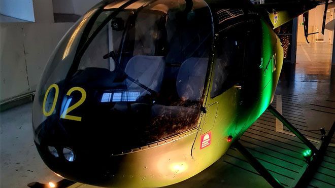 Vår helikoptersimulator är en riktig R44 helikopter.