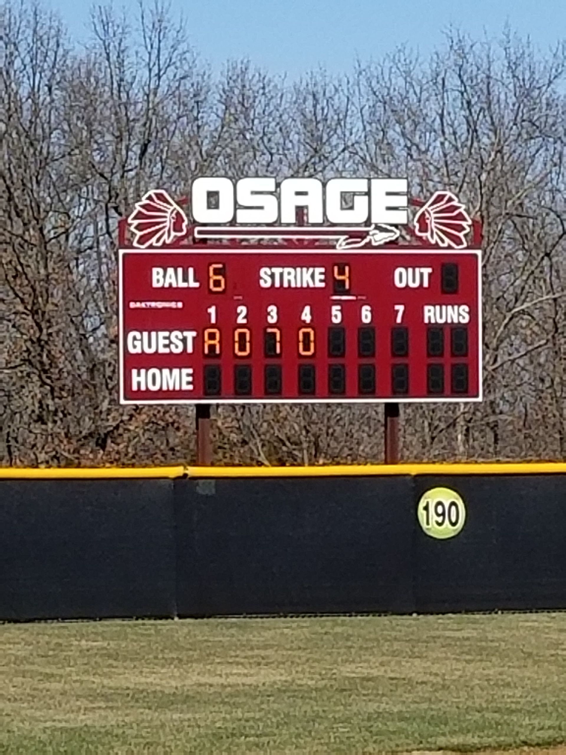 LED Baseball Scoreboard Sign
