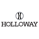 Logo for Holloway featuring a stylized letter