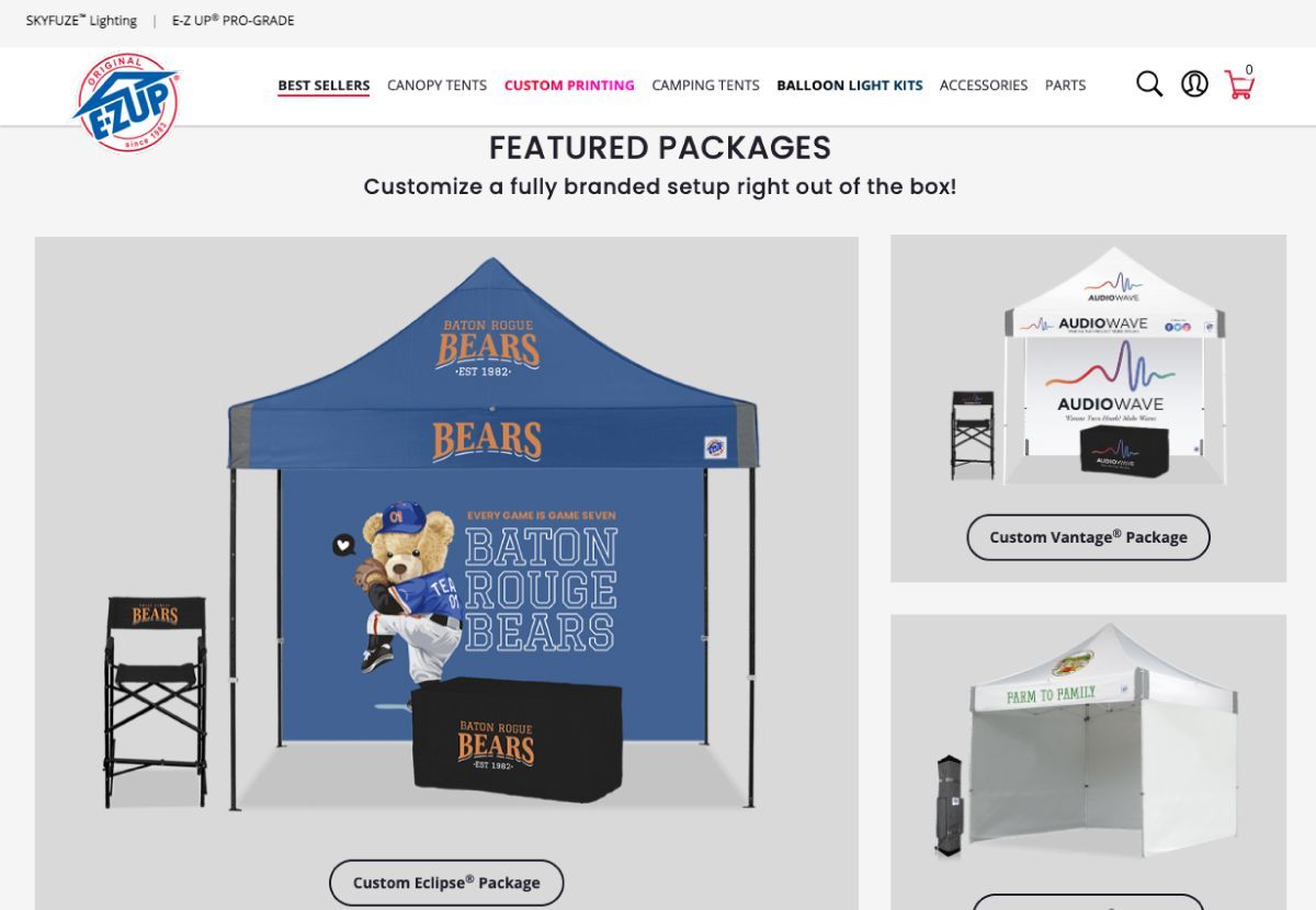 Custom Tent, Flag, & Table Cover Catalog