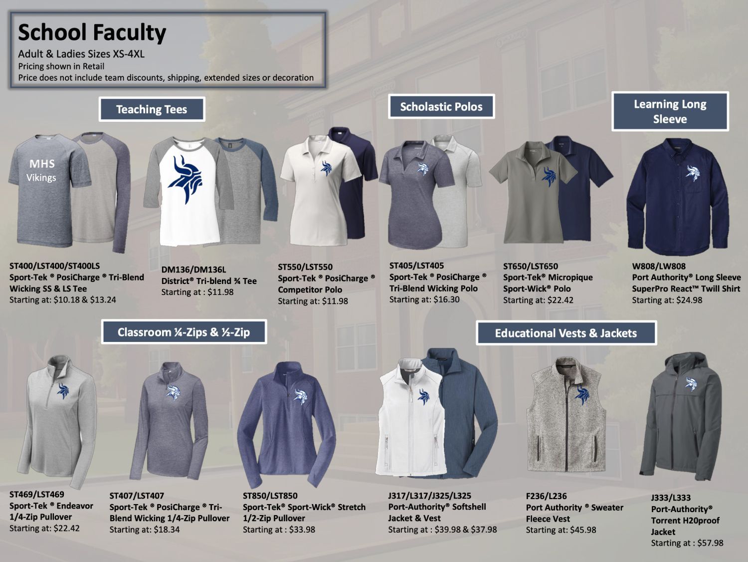 Custom Faculty & Staff Uniforms