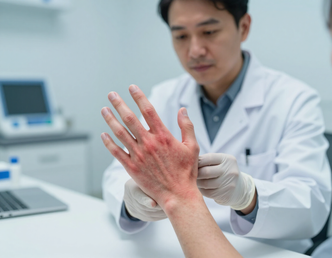 Dermatitis por contacto tratada en consulta médica