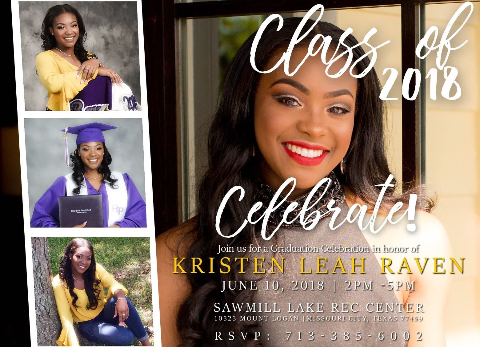 Graduation announcement: Kristen Raven,