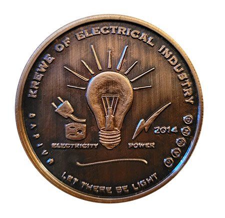 Electrical Industry bronze coin