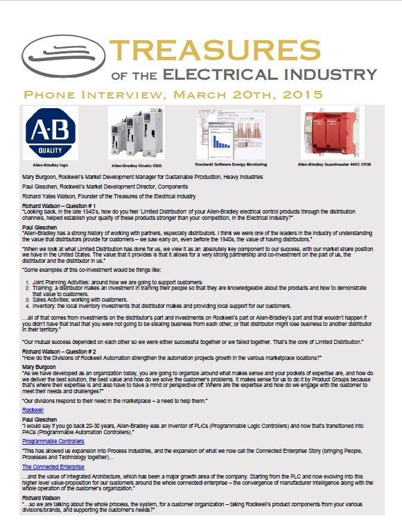 Allen-Bradley Sustainable Products Interview