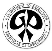 A black and white logo that says `` a commitment to excellence ''.