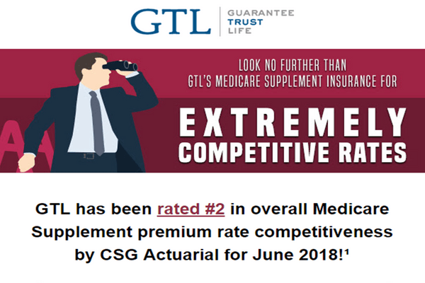 Highly Ranked Medicare Supplement Rates from GTL