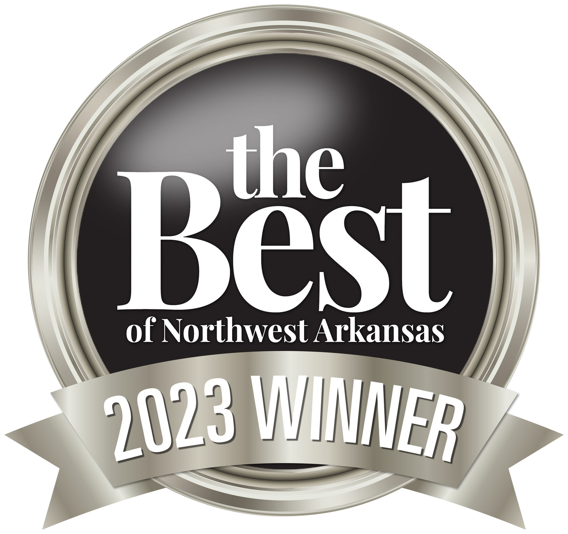 The best of northwest arkansas 2023 winner badge
