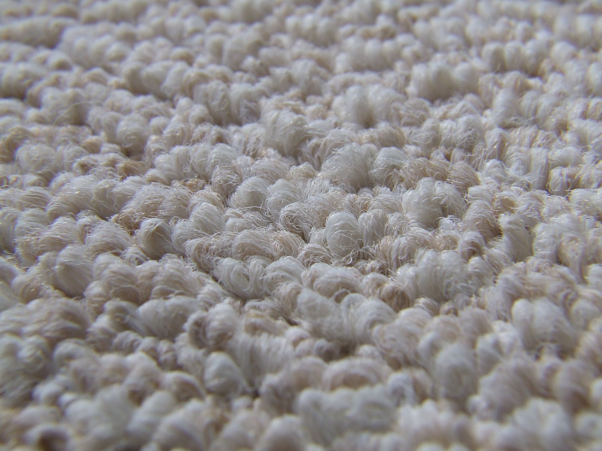 Close-up of a white textured fabric surface with a looped, woven pattern