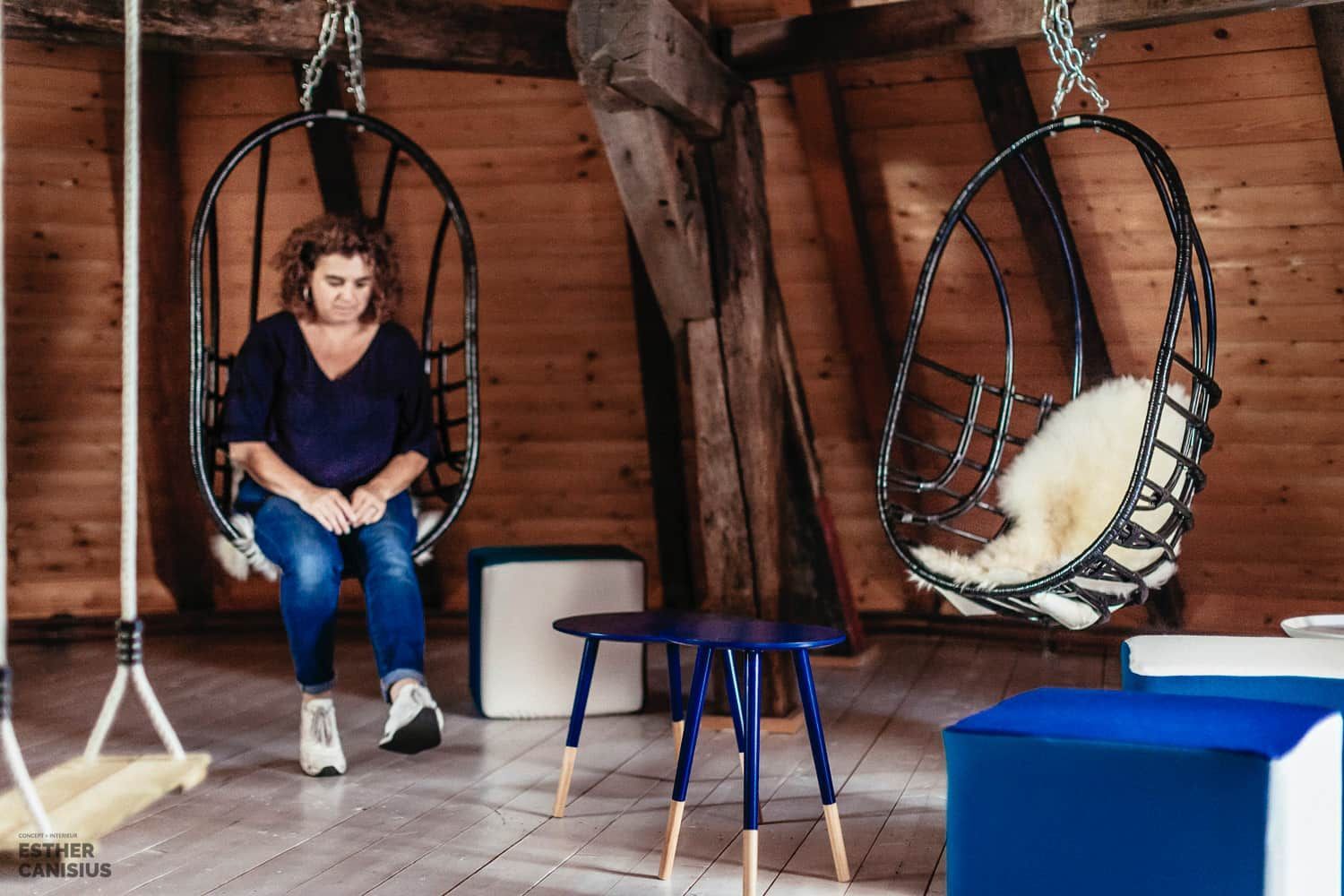 Brainstormruimte op zolder - interieurontwerp door Esther Canisius