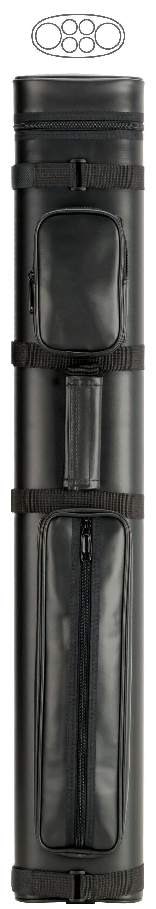 McDermott Oval 2x4 Vinyl Hard Pool/Billiards Cue Case 75-0915