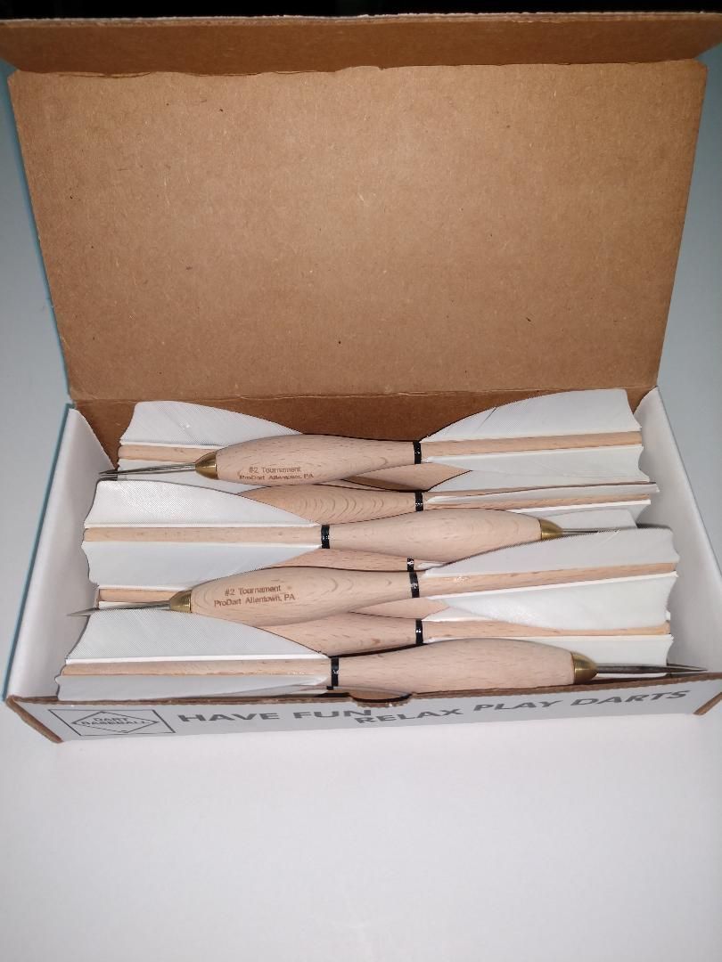 ProDart #2 Wooden Barrel Tournament Darts - 12pc Box - Dartball