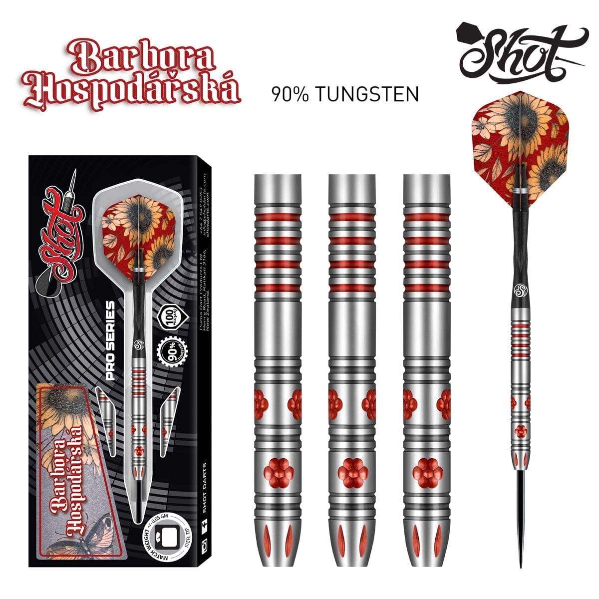 Shot Barbora Hospodarska Pro Series Steel Tip Darts BHST