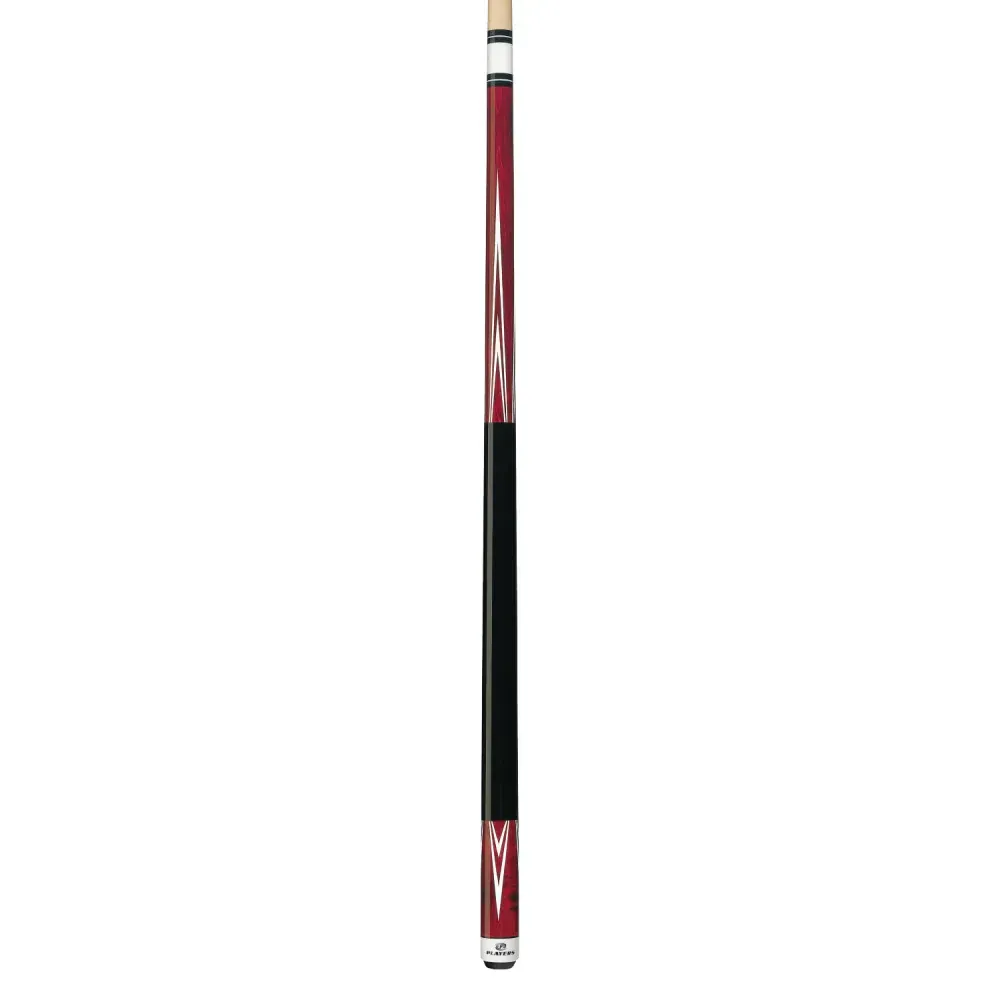 Players 4 Point Crimson Wrapless Cue C-801