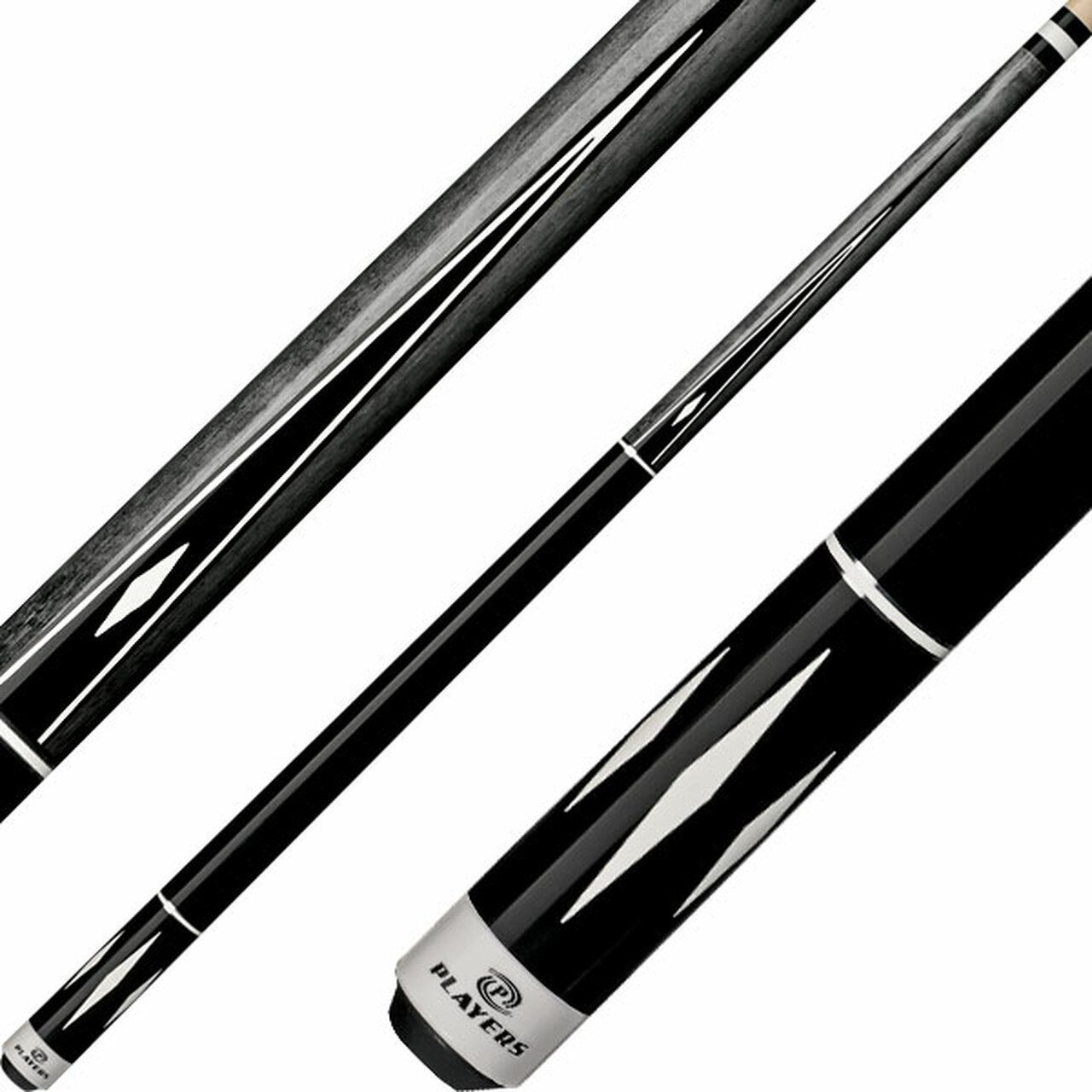 Players Grey & White Diamond Wrapless Cue C-807