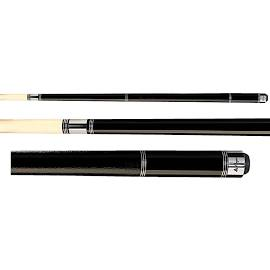 Players Black Cue with Faux Leather Wrap C-970