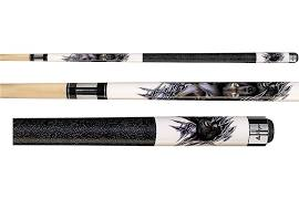 Players Artic Wolf Cue with Black Linen Wrap D-CWWP