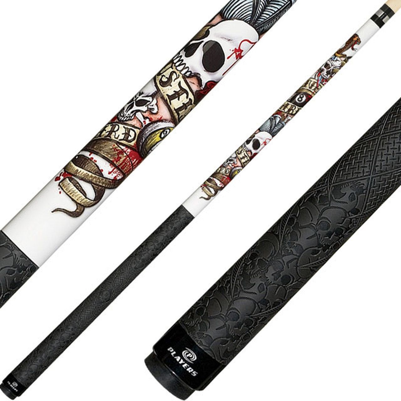 Players Live Hard Hustle Hard Sport Grip Cue D-LH
