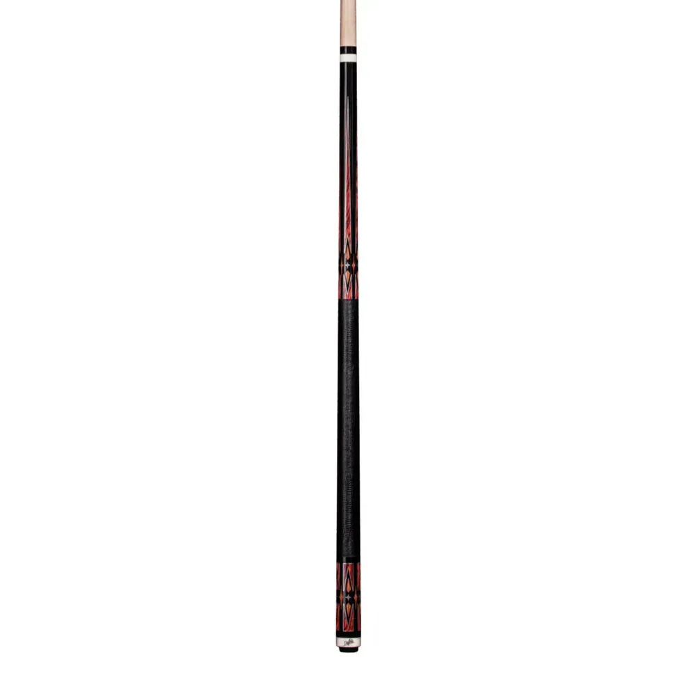 Dufferin Black & Cocobolo Cue with Embossed Leather Wrap D-SE46