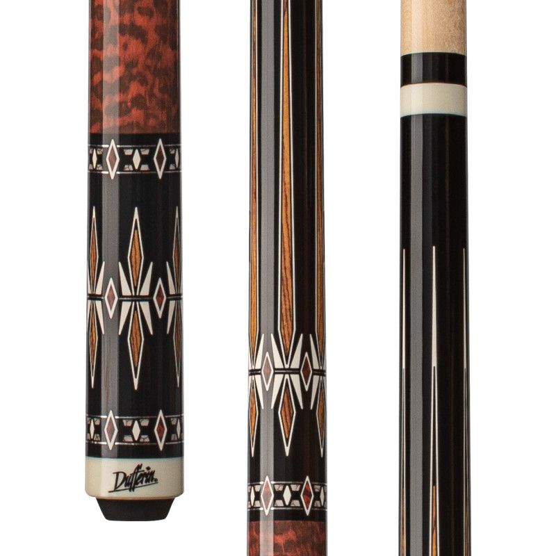 Dufferin Antique Maple Cheetah Stain Wrapless Cue D-SE53