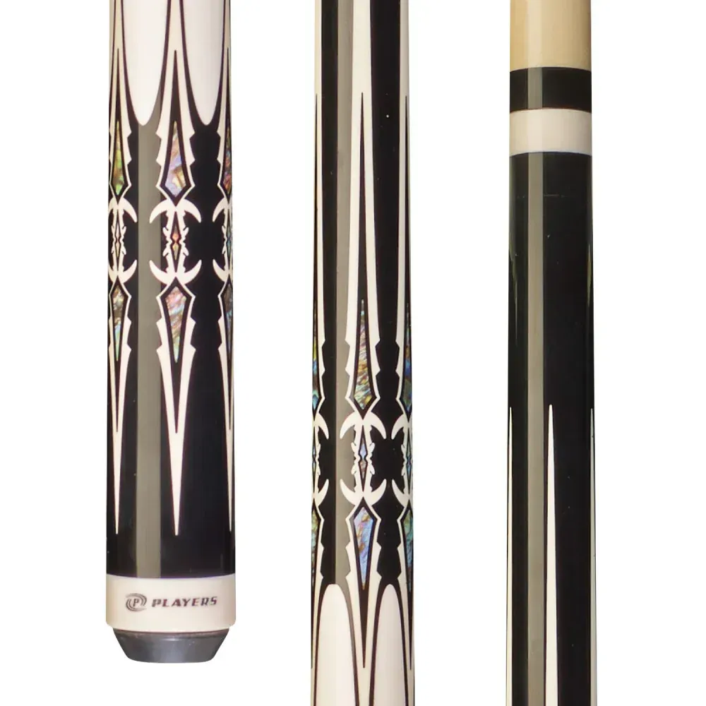 Players Black & White Wrapless Cue G-4112