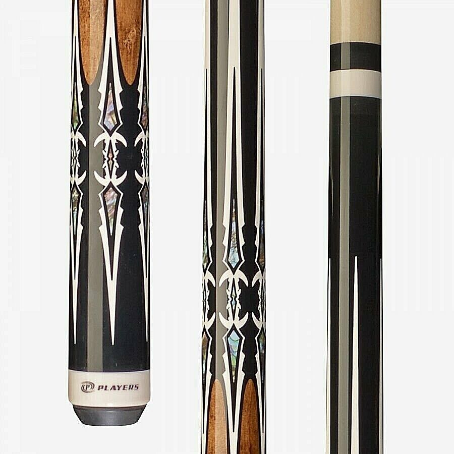 Players Black & Antique Maple Wrapless Cue G-4114