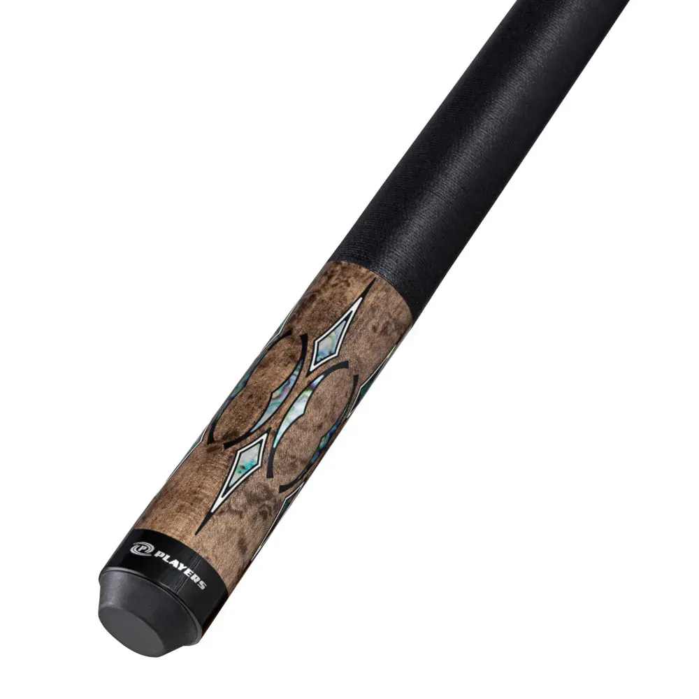 Players Light Grey Maple with Mother of Pearl Cue with Black Linen G4148