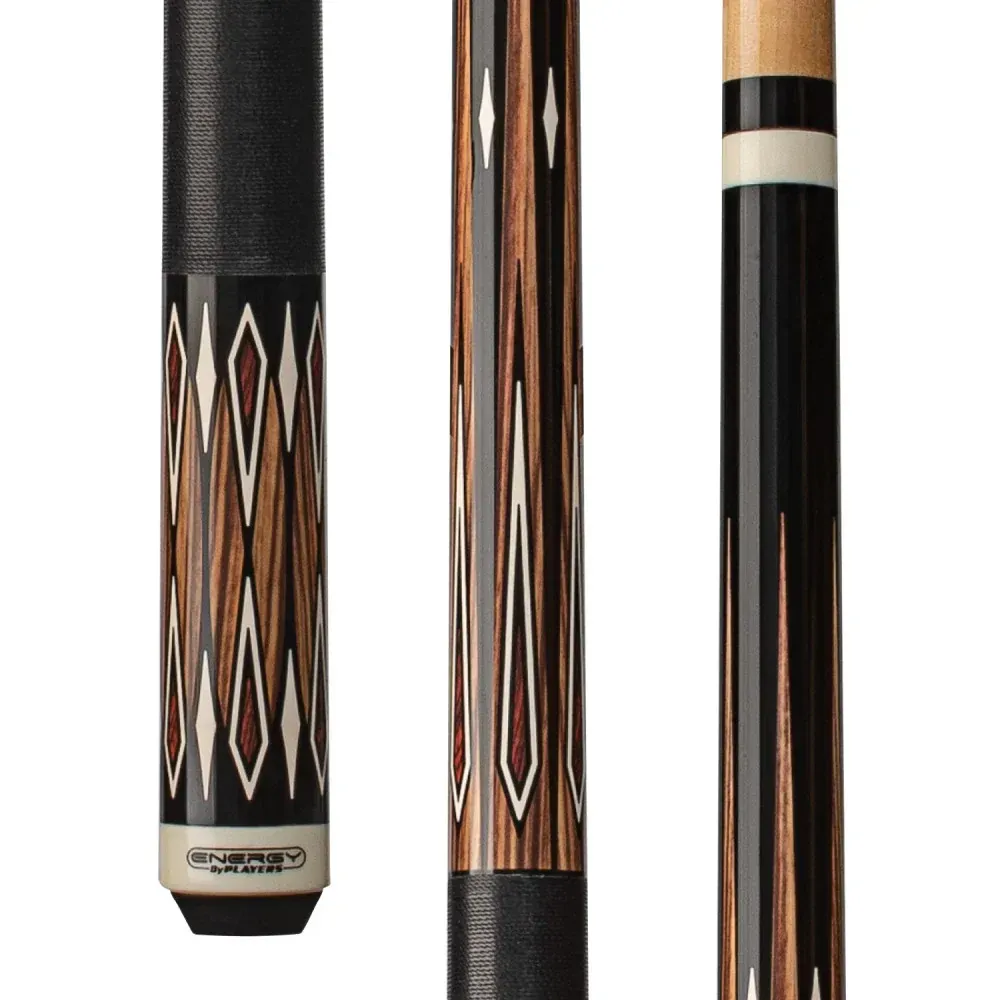 Energy By Players Natural Maple Sneaky Pete Cue with Black Linen Wrap HC17