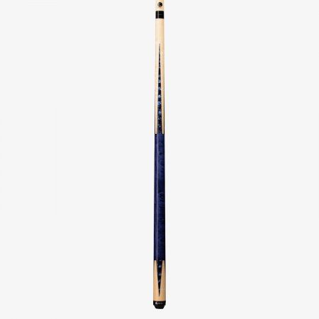 Lucasi Deep Blue Stained 4 Point Birdseye Cue LZC16