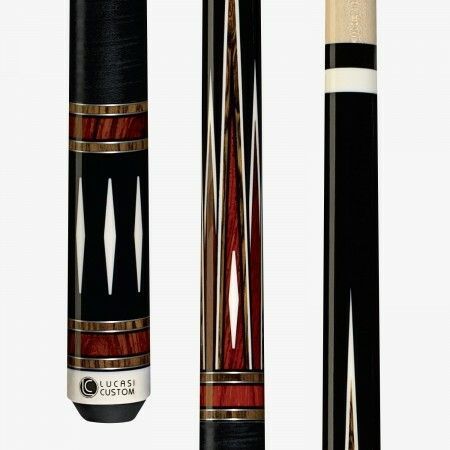 Lucasi Custom LZC39 Midnight Black & Cocobolo/Bocote Cue