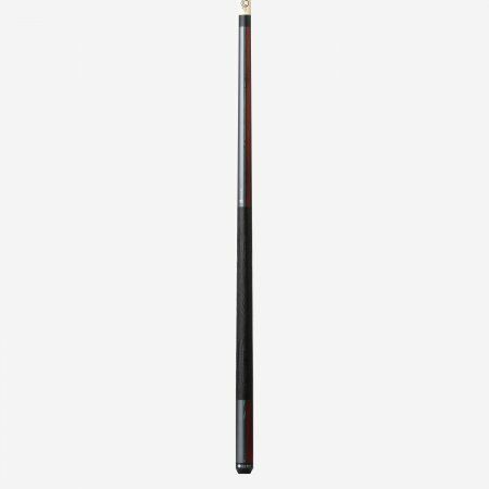 Lucasi Custom Duo Gunmetal/Stained Zebrawood Cue with Embossed Leather Wrap LZDU12