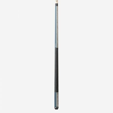 Lucasi Custom Duo Midnight Blue/Grey Wash Birdseye Cue with Embossed Leather Wrap LZDU15