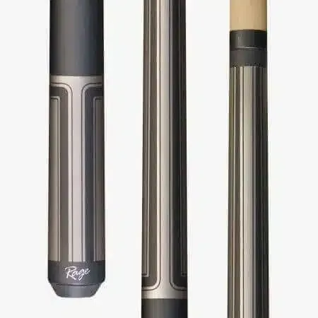 Rage Matte Silver Bolt Wrapless Cue  RG102