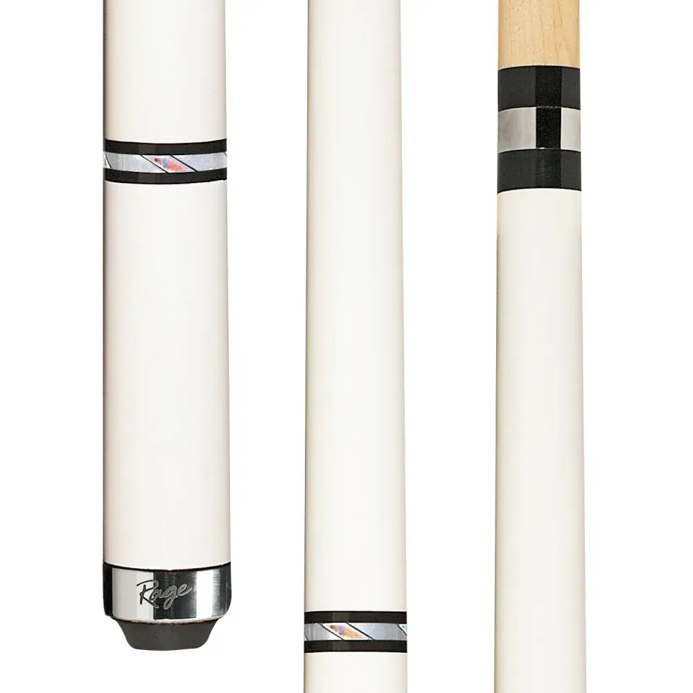 Rage Metallic White Dream Wrapless Cue RG98