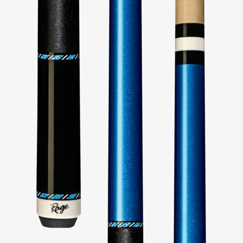 Rage Blue Blazer Cue with Black Nylon Wrap  RGC10