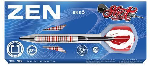 Shot ZEN ENSO STEEL TIP DART SET ZEST- 80% TUNGSTEN