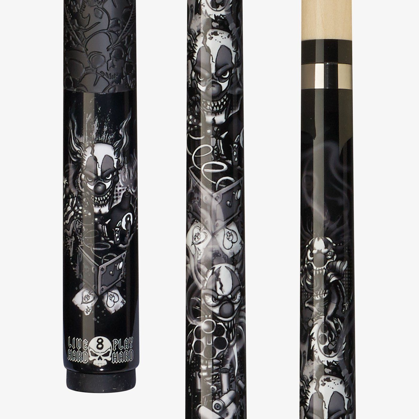 Players Demented Clowns Sport Grip Cue D-CN