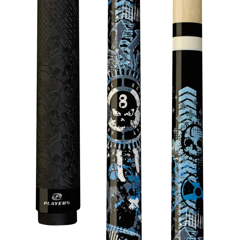 Players Anarchy Blue Sport Grip Cue D-GFB