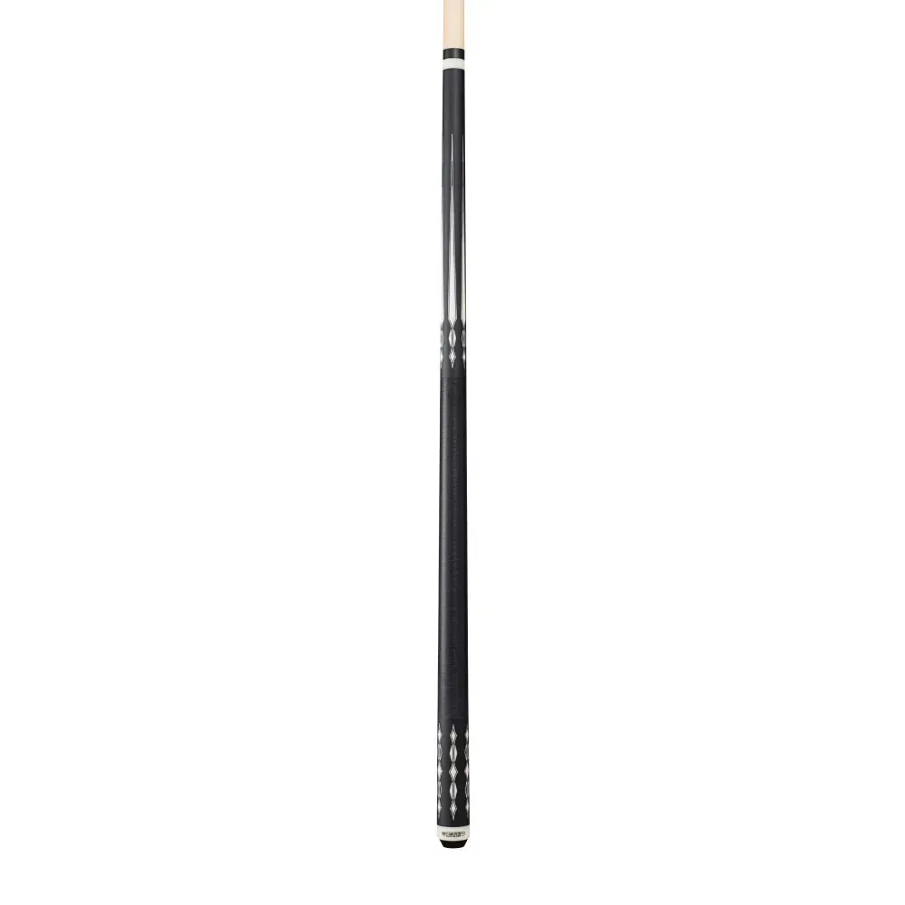 Energy By Players Matte Black/White with Silver Cue with Black Linen Wrap HC20