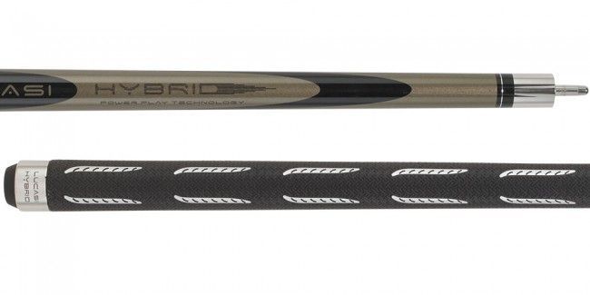 Lucasi Hybrid Black Mist & Metallic Silver Cue with Sport G5 Grip L-H40