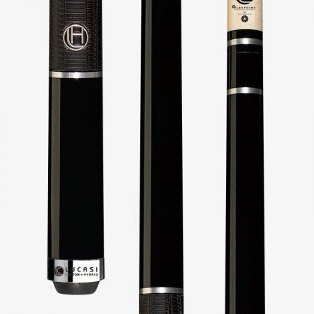 Lucasi LHE10 Hybrid Midnight Black & Silver Rings Cue with Classic G5 Grip