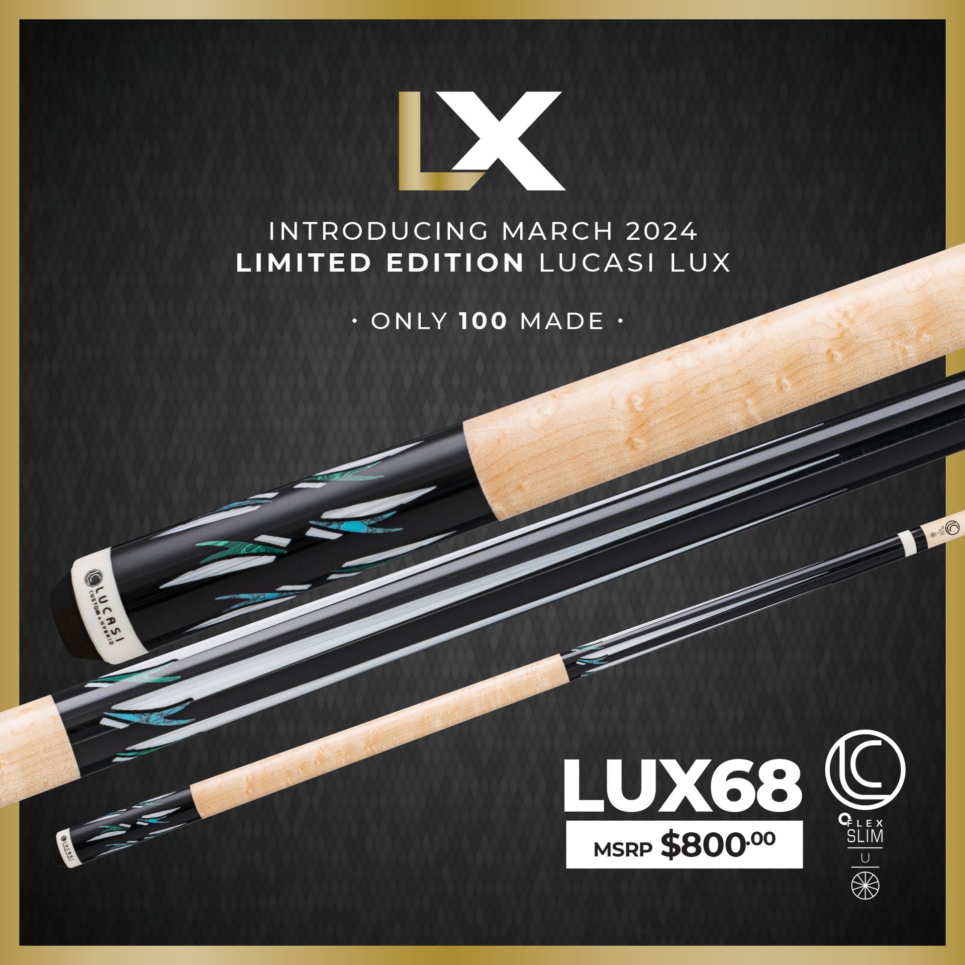 Lucasi LUX68 Pool Cue