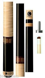 Lucasi Custom Exotic Bocote/Curly Maple Wrapless Cue LZC12