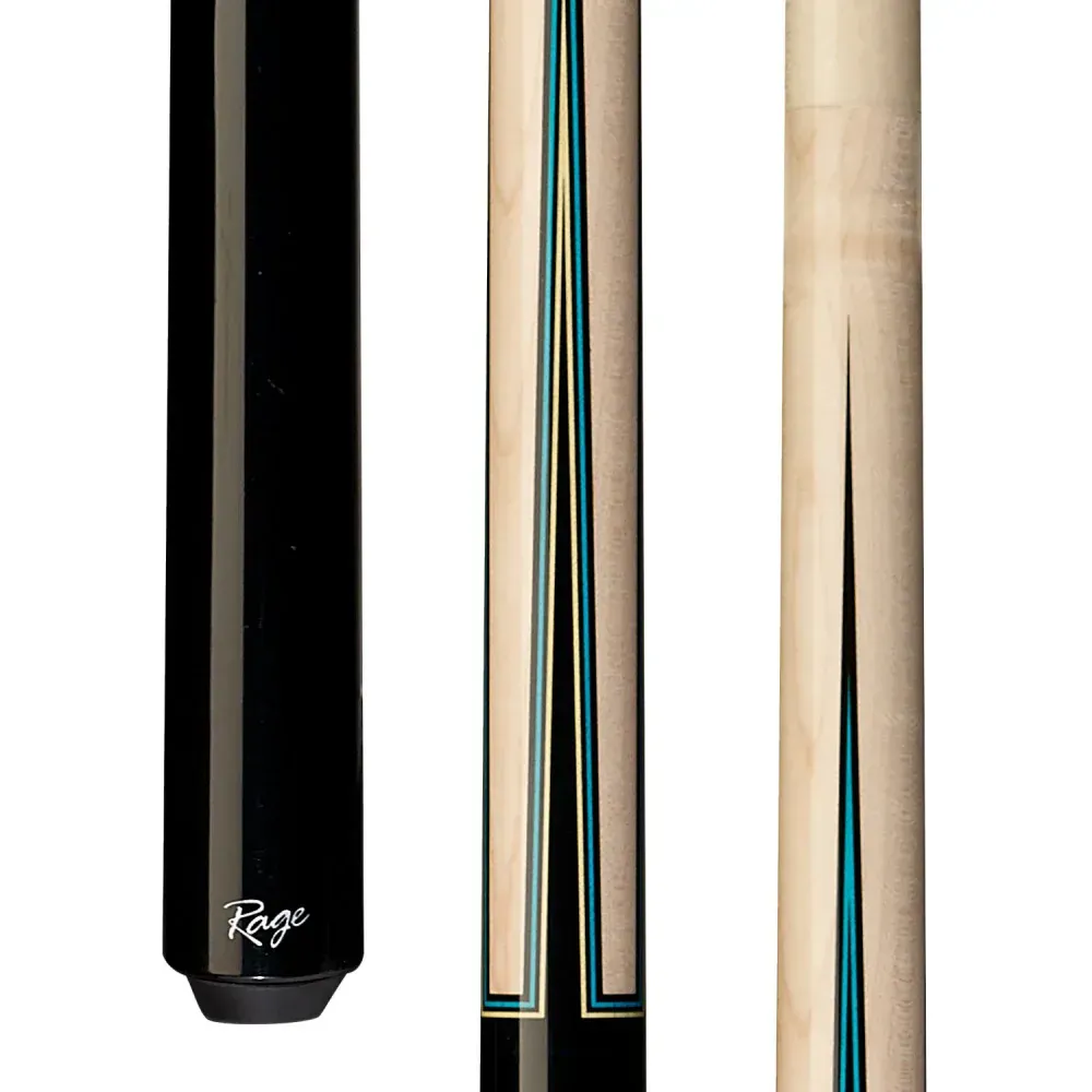 Rage Black/Blue Sneaky Pete Wrapless Cue  RG106