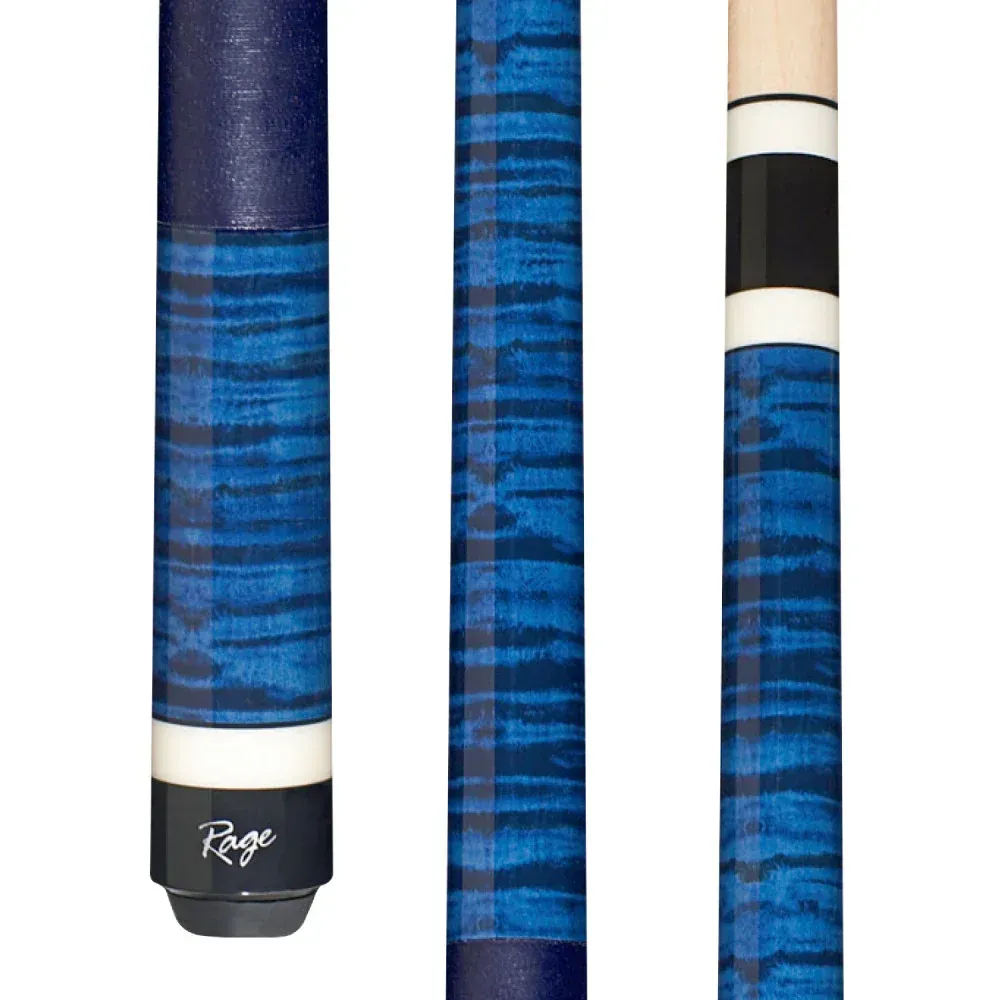 Rage Blue Moon Cue with Blue Nylon Wrap RG120
