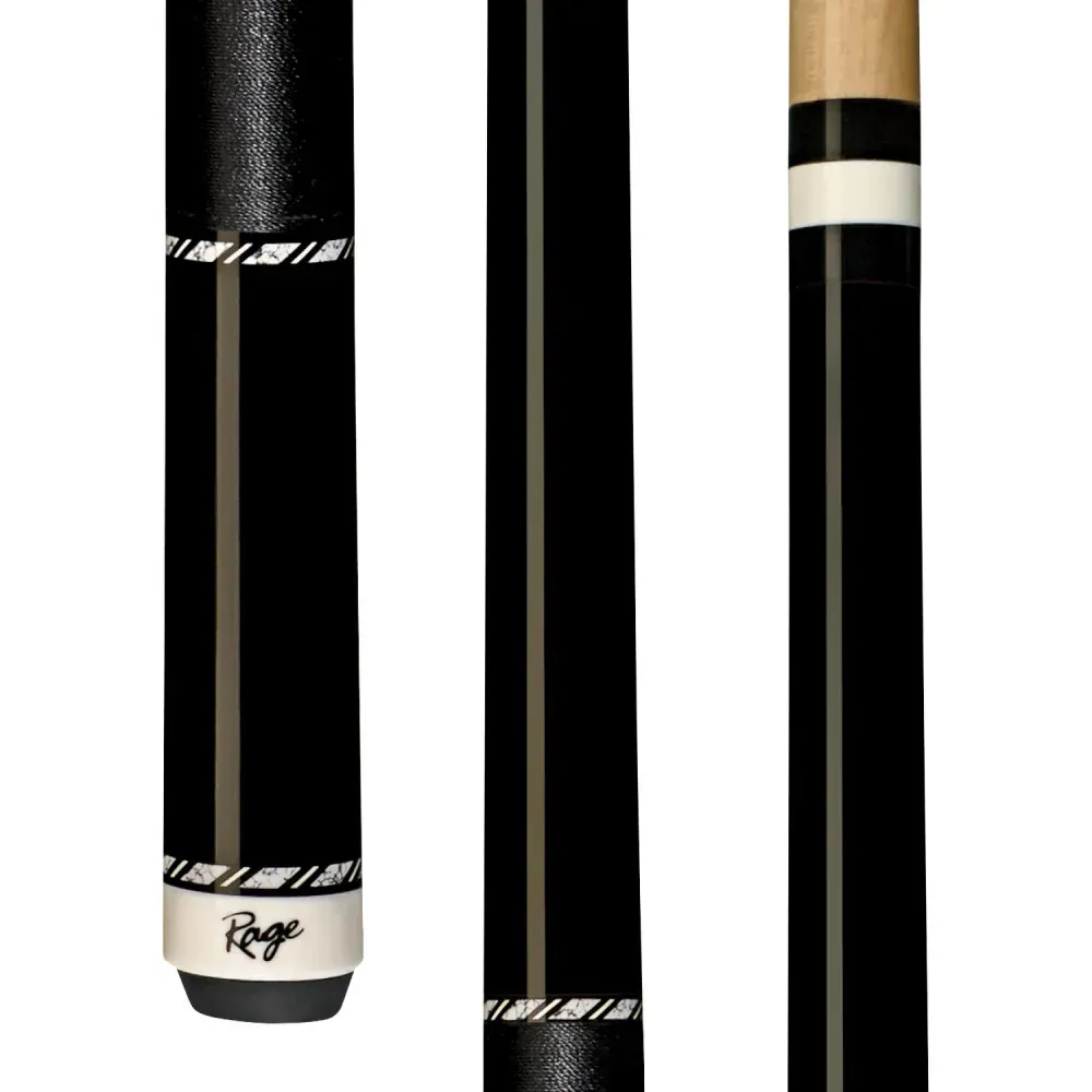 Rage Black Onyx Cue with Black Nylon Wrap  RGC5